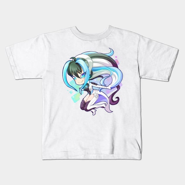 Next generation gaming gijinka girl Kids T-Shirt by KawaiiDreamyPixie